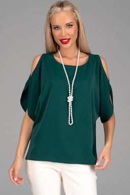 Блузка Аура (изумрудный)