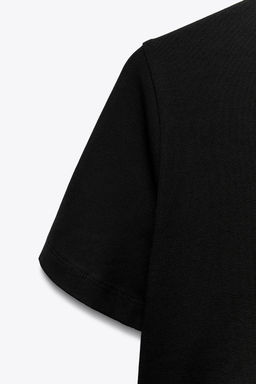 CROPPED STRETCH T-SHIRT - Zara фото 117