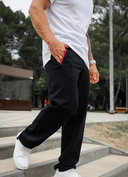 Спортивные брюки Футер 2-х нитка ХЛОПОК с лайкрой - Relay фото 9