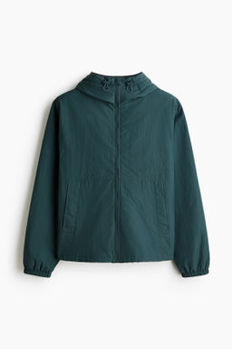 Chaqueta cortavientos de nailon repelente al agua