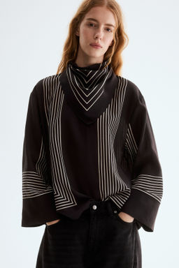 Blusa con pa?uelo decorativo - H&m фото 6