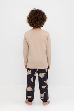 К 1606/темно-бежевый,дино пижама дет - Crockid фото 4