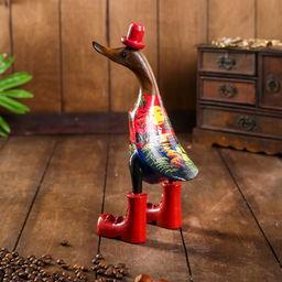 Сувенир «Утка с пейзажем», 13×9×27 см, дерево