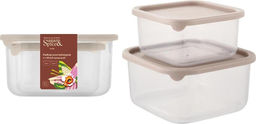 Набор контейнеров для продуктов Sugar&Spice Vanilla (0,4л + 0,8л) с гибкой крышкой латте SE168812005 - Пластик репаблик фото 6