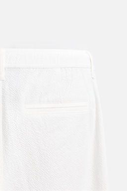 TEXTURED PLEATED TROUSERS - Zara фото 9