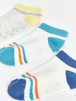 ?izgili Erkek Bebek Patik ?orap 5li