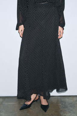 ZW COLLECTION POLKA DOT LONG SKIRT
