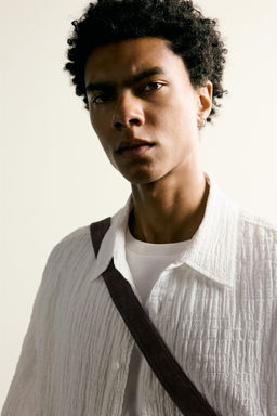 CAMISA RELAXED FIT RELIEVE / Blanco roto - Zara фото 5