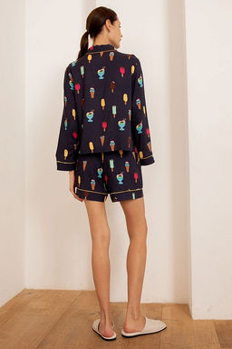 Рубашка 56419 Темно-синий мороженое