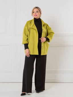 NOVITA Жакет 1425 из облегченного драпа фото 5