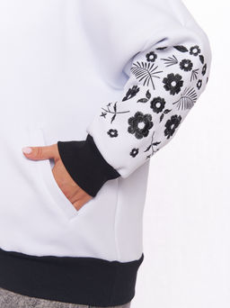 Бомбер с вышивкой GA02061WHT02 - Артесса фото 4