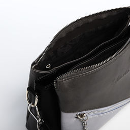 Сумка кросс-боди на молнии, цвет серый - Simaland фото 8