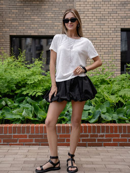 прозрачная Футболка паутинка ,белая - Binita фото 2