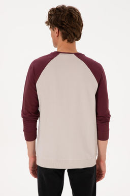 Erkek Bisiklet Yaka Regular Fit Bordo Sweatshirt - U.s. polo assn фото 5
