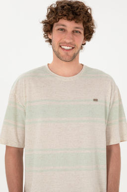 Erkek Comfort Fit Bisiklet Yaka Su Ye_ili Ti__rt Sepette S_rpriz _ndirim - U.s. polo assn фото 2