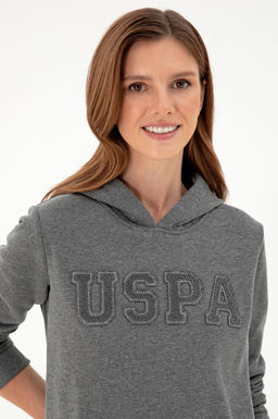 Женский базовый свитшот антрацитового меланжа - U.s. polo assn фото 2