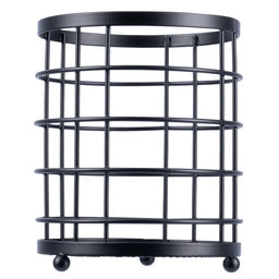 51773 GIPFEL Стакан для кухонных принадлежностей MORAN 12х15,5 см. Материал: углеродистая сталь. Цвет: черный  фото 3