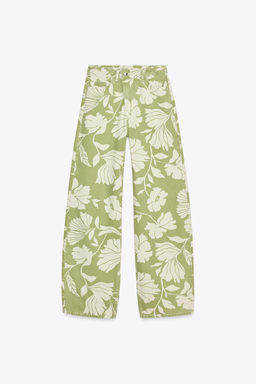 JEANS Z1975 STRAIGHT HIGH-WAIST FULL LENGTH PRINT - Zara фото 5