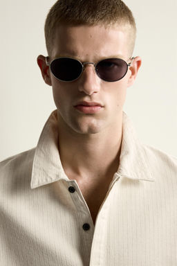 CAMISA POLO BOXY FIT RAYAS / Crudo - Zara фото 5