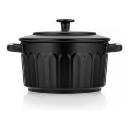 Кастрюля керамическая с крышкой Walmer Home Chef, 1.9 л, цвет черный  фото 2