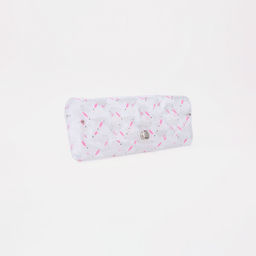 Футляр для очков на кнопке, 15 см 3 см 6 см, цвет розовый/прозрачный