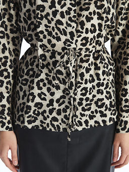 Leopar Desenli Kad?n G?mlek