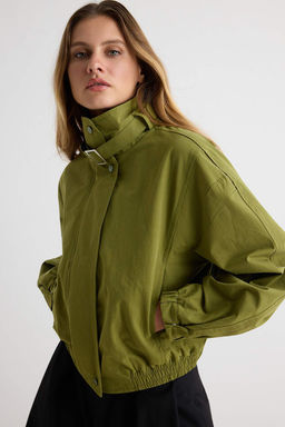 Ye_il Oversize Kal_p Dik Yaka Ceket Mont TWOAW27MO00091 - Trendyolmilla фото 3