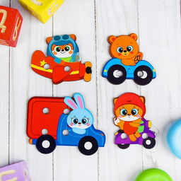 Деревянная игрушка-шнуровка Транспорт - Лесная мастерская фото 6
