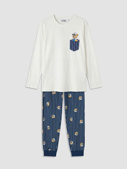 Bisiklet Yaka Erkek ?ocuk Pijama Tak?m?