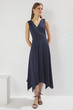 Murdum Pike Y?rtmacl? Kruvaze Kapamal? Maxi Esnek Orme Elbise TWOSS25EL00458 - Trendyolmilla фото 13