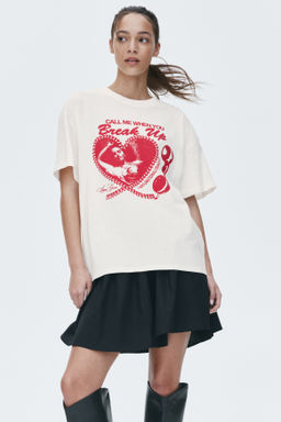 Camiseta oversize con motivo estampado - H&m фото 6