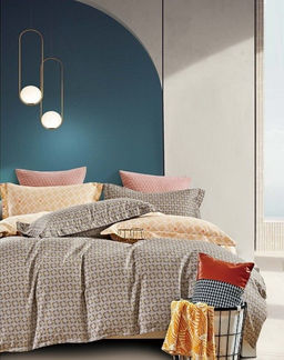 Постельное белье сатин люкс - Соты Евро (нав.70х70)