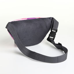 Сумка поясная детская для девочки на молнии, розовая