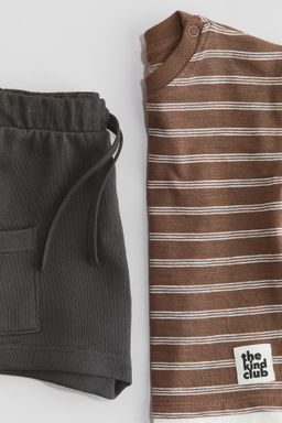 Conjunto de camiseta y pantal?n corto - H&m фото 3