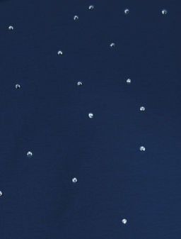 D49.098 Футболка женская т.синий_стразы