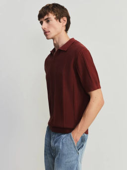 Джемпер поло фактурной вязки ZR2605043306-21 / Zarina