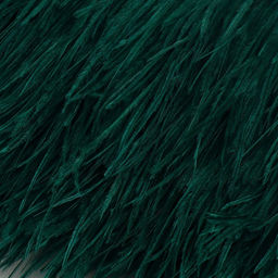 Перья страуса декоративные, на ленте, 8-10 см, 5±0.5 м, зелёные