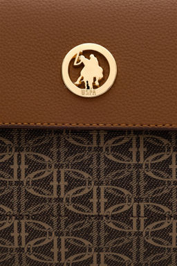 U. S. Polo Assn / Женская коричневая сумка через плечо - U.s. polo assn фото 5