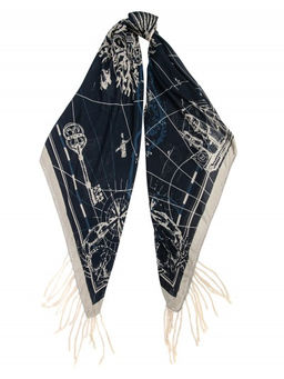 Платок жен. виск+шерсть 130х130 LDR33-956-12