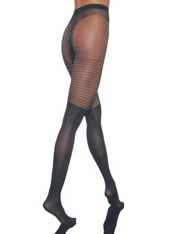 Колготки фантазийные DIVINE CHALEUREUSE noir-noir