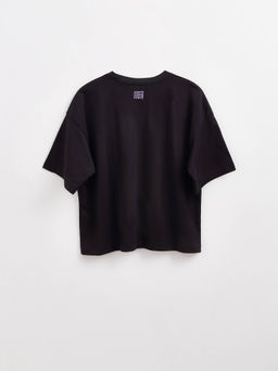 CONTE Футболка свободного кроя с рисунком и вышивкой Wild LD 2670 black-violet wild