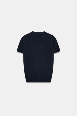 TOP PUNTO CON LANA / Marino - Zara фото 7