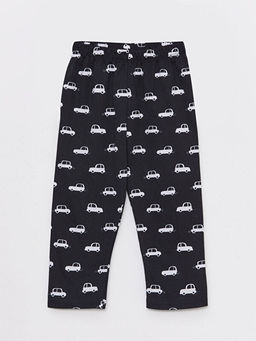 Polo Yaka Uzun Kollu Bask?l? Erkek Bebek Pijama Tak?m - Waikiki фото 3