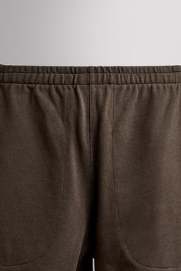 PANTAL?N CORTO JOGGER HEAVYWEIGHT 9 / Marr?n - Zara фото 3