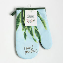Цена за 4 шт. Варежка Доляна «Tropical» цвет голубой 26×16 см, 100% п/э