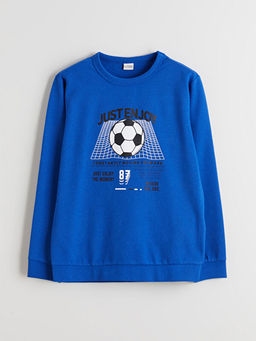 Bisiklet Yaka Erkek ?ocuk Sweatshirt