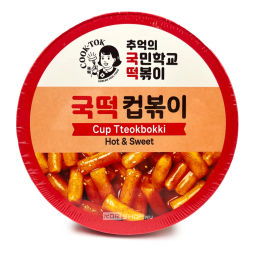 Рисовые палочки Токпокки с остро-сладким соусом (стакан) Instant Cup Tteokbokki Original (Hot & Sweet) Cook-Tok, Корея, 135 г Акция