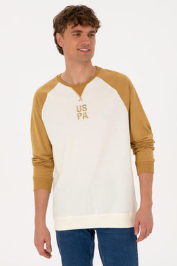 Erkek Bisiklet Yaka Regular Fit Haki Sweatshirt - U.s. polo assn фото 3