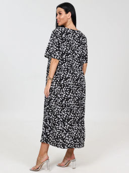 Платье женское, цвет черный белый