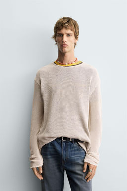 TEXTURED KNIT SWEATER - Zara фото 2